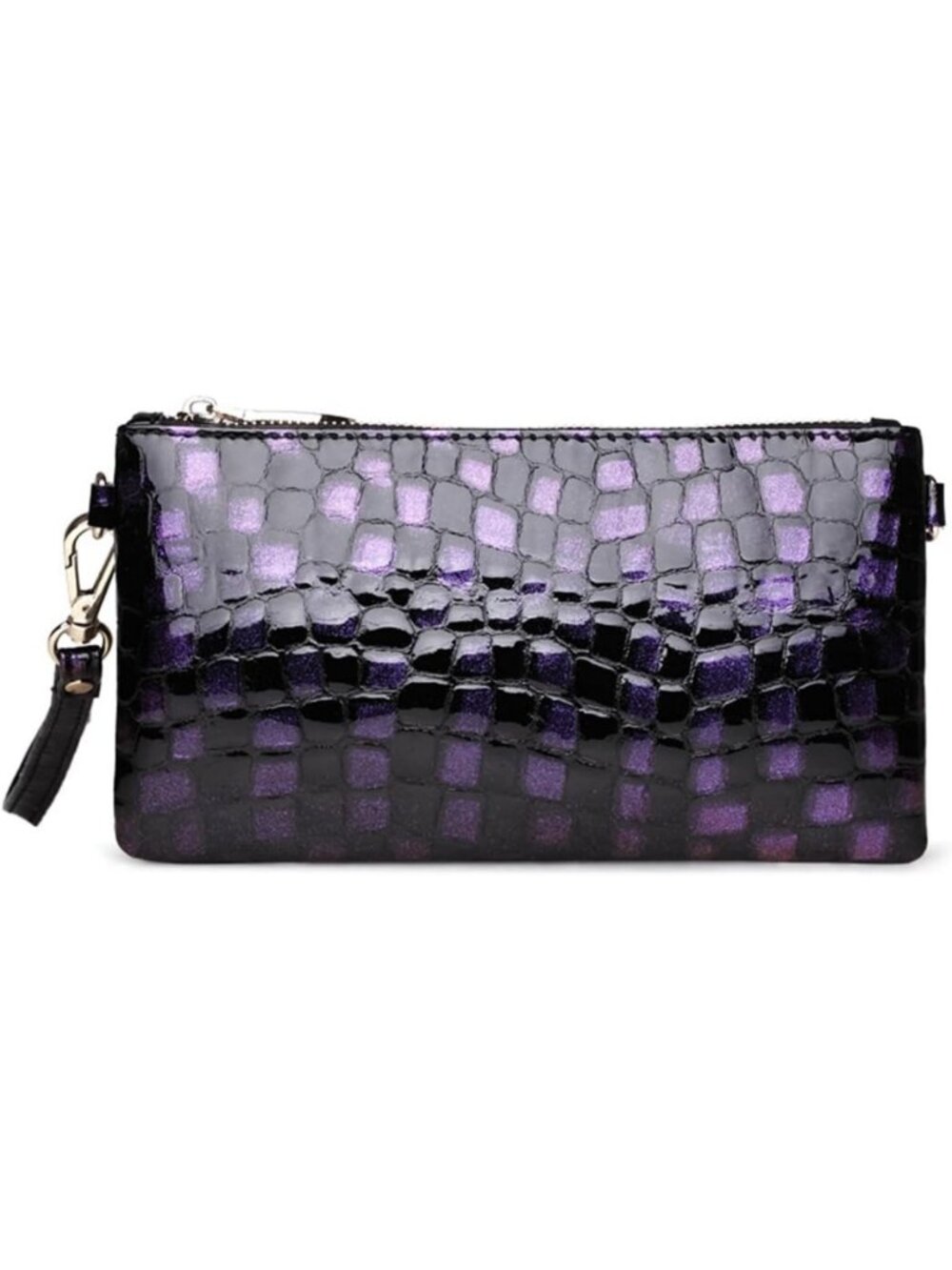 Stylish Genuine Leather Wristlet Clutch Crossbody Wallet Purse for Women, Chic